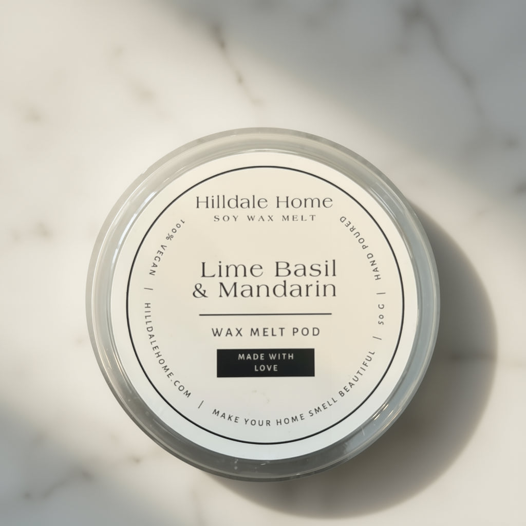 Lime, Basil, & Mandarin Wax Melts Pod