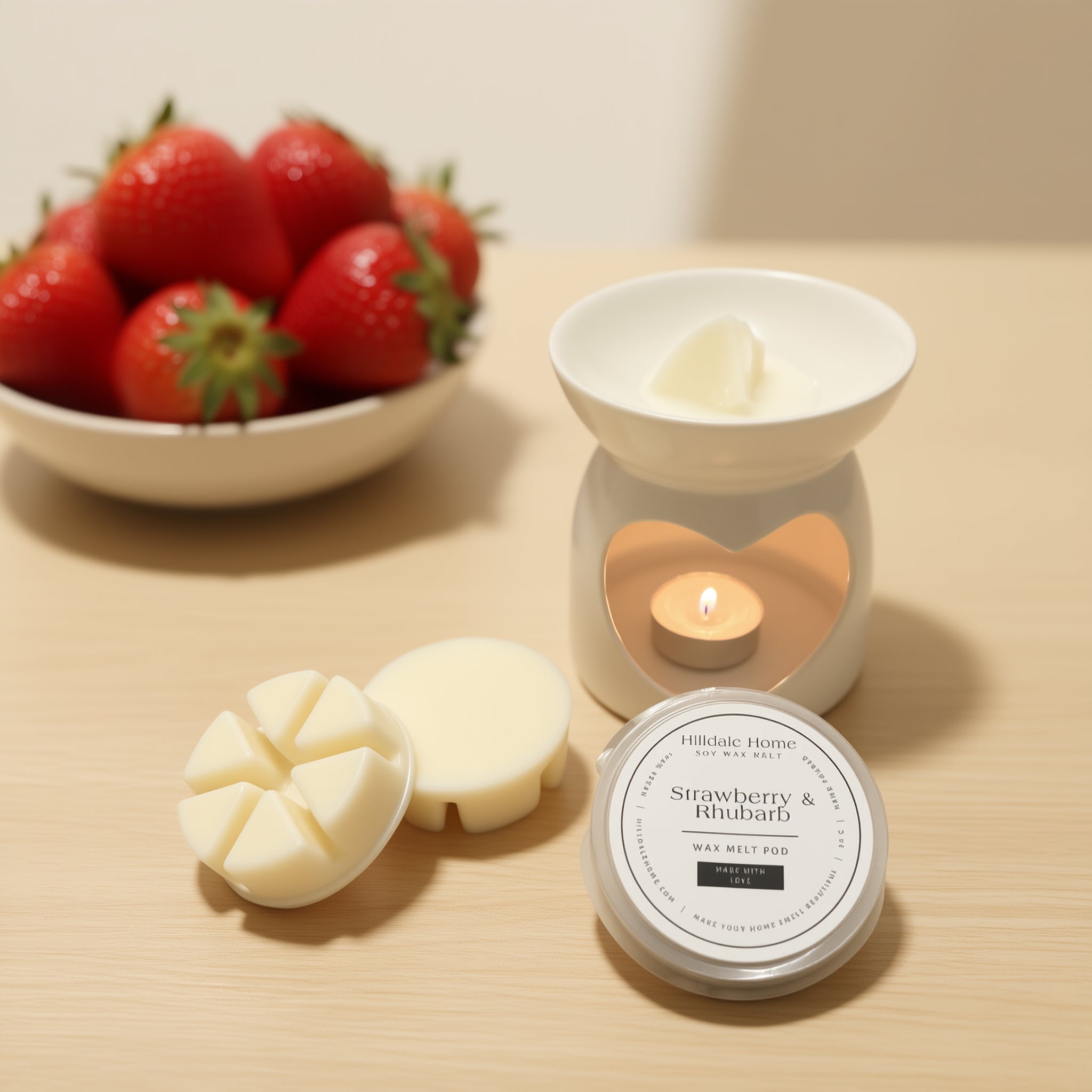 Strawberry & Rhubarb Wax Melts Pod