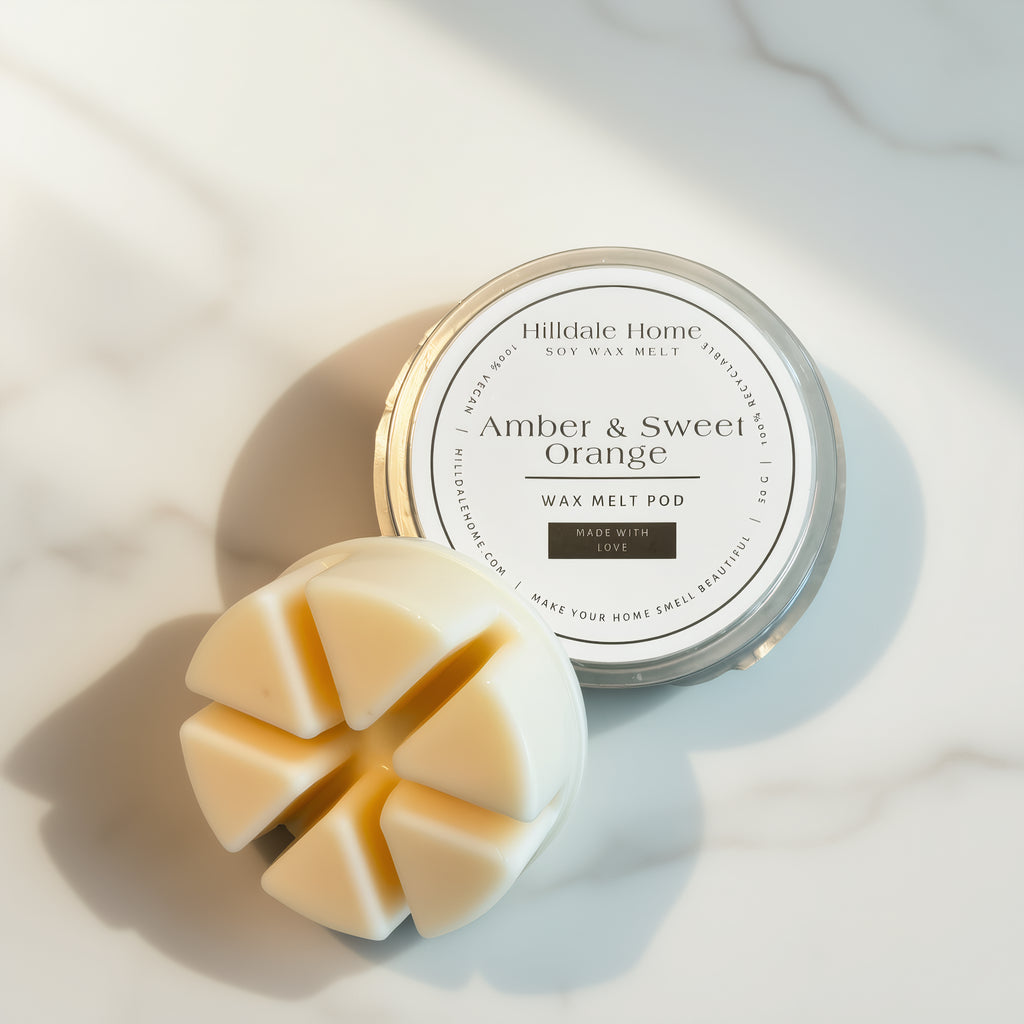 NEW - Amber & Sweet Orange Wax Melts Pod