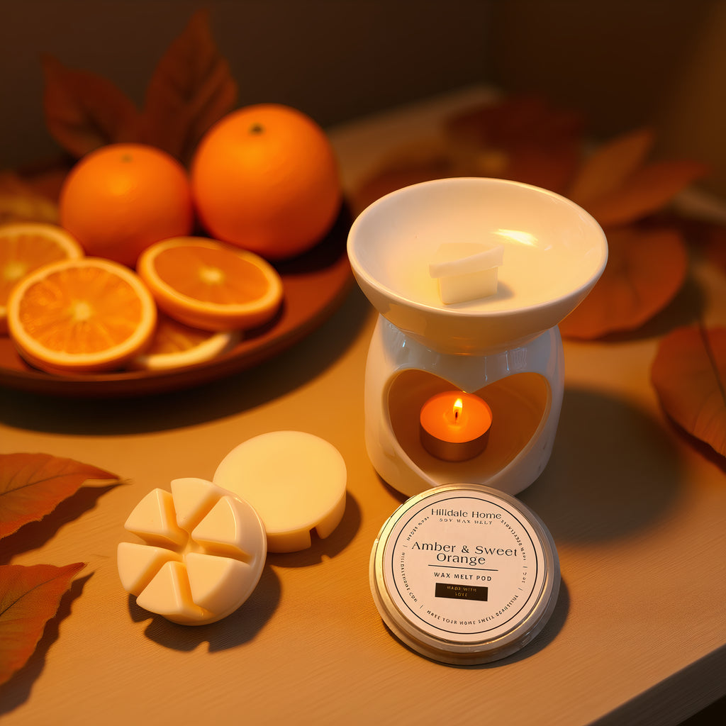 NEW - Amber & Sweet Orange Wax Melts Pod