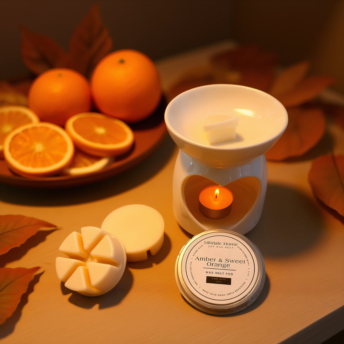 NEW - Amber & Sweet Orange Wax Melts Pod